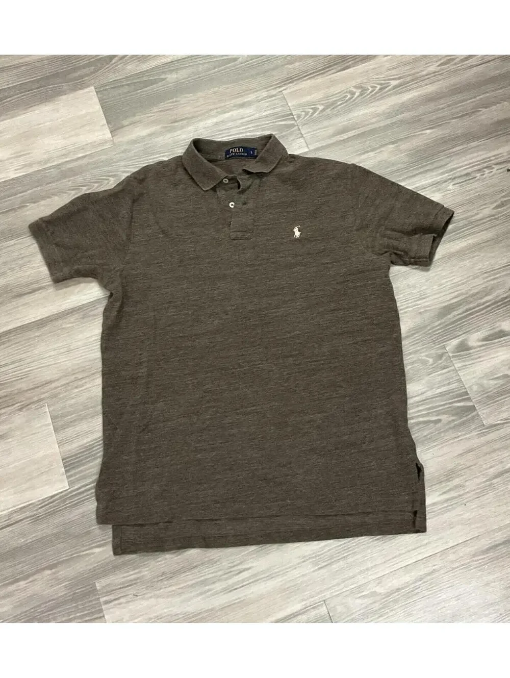 Polo Ralph Lauren Cotton Pique Classic Fit Brown Polo L